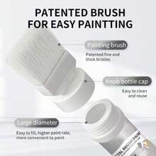 Metal Surface Paint, Rust-Proof Paint, Rust Converter Paint, Suitable For Indoor And Outdoor Metal And Rusted Metal Surfaces, Waterproof, Sunproof, Moisture-Proof, Quick-Drying, Used To Cover And Repair Rusted Metal, Multiple Colors, Odorless, Available In 180g/300g/500g Sizes, Comes With Tools - Multicolor - View 4