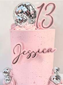 Personalized Name Cake Ornaments, Double-Layer Acrylic, Laser Cutting, Birthday Cake Decoration, Acrylic Cutting 3D,Home & Living,Haunt Your Home