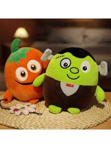 Cute Party Plush Toy Soft Plush Stuffed Vampire Skull Ghost Bat Plush Toy Kawaii Plushies Gift Birthday Gift Christmas Gift - Multicolor - View 3