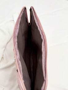 蝴蝶结图案多尺寸笔记本电脑包，手持电脑保护套，平板电脑收纳袋，适用于 13/13.3/14/15/16 英寸笔记本电脑、笔记本、Chromebook 等 - 粉色 - 查看 8