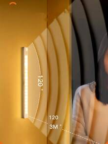 Guanova 1pc Motion Sensor Light, Kitchen Light, 10/20/30/50cm Rechargeable Sensor Night Light, Cabinet Light, Wall Light, Kitchen Light, Stair Light, Bathroom Night Light, Bathroom Light, With Magnetic Back Adhesive, Portable Sensor Night Light, Lighting, Light, Battery Capacity: 150mAh, 200mAh, 350mAh - Induction Cabinet Lights - View 7