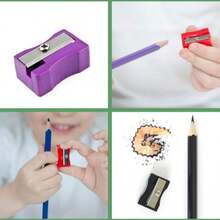 30/50/100 قطعة بالجملة من مبراة أقلام يدوية صغيرة ملونة، مناسبة للمكتب والمنزل والمدرسة ومستلزمات الفصل، ألوان عشوائية