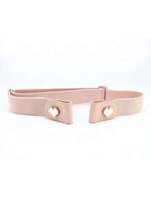 Press Buckle Style Slouchy Belt, Girls Versatile Jeans Belt, Invisible No-Trace Elastic Stretch Belt, Adjustable Length
