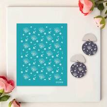 Plantilla de serigrafía de arcilla polimérica con patrón asimétrico, serigrafía de arcilla, utilizada para decorar pendientes de arcilla y otras joyas de arcilla