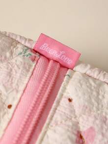 1 pezzo Borsa portaoggetti per asciugacapelli con fiocco e motivo floreale, borsa portaoggetti per arricciacapelli con stampa leopardata, borsa da viaggio portatile per accessori per capelli (ferro arricciacapelli, asciugacapelli), fermagli per capelli, piastra per capelli, borsa protettiva antipolvere di grande capacità per arricciacapelli elettrici, piastre per capelli, custodia per asciugacapelli per casa, palestra, vacanza e viaggio di lavoro - Multicolore - Visualizzare 5