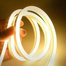 Luz Led Neon Blanca Cálida 5M 600 Ledes Flexible Cortable IP67 Impermeable para Exterior Habitación - Azul - Ver 8