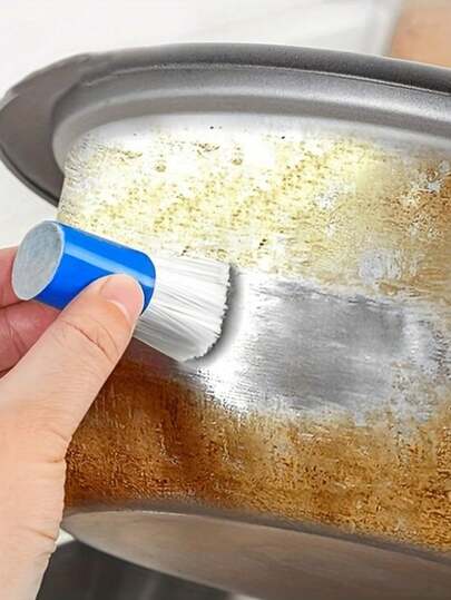 1 szt. Magiczna szczotka do usuwania rdzy, magiczna szczotka do czyszczenia rdzy z plastikowych garnków, odpowiednia do kuchni, łazienki i użytku domowego – trwała, łatwa w użyciu, łatwa do czyszczenia garnków, patelni, misek i przyborów kuchennych