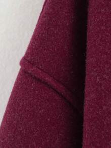 معطف نسائي كاجوال أنيق بياقة منقلبة وسحاب، أكمام طويلة فضفاضة بطراز قديم