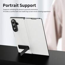 VIETAO Compatible With Samsung Galaxy Z Fold 7 6 5 4 Magnetic Flip Folding Case, Multi-Angle Bracket, High Classy Luxurious Business Leather, Full Body Hinge Protective Slim Cover