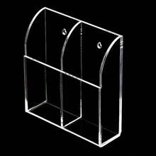 1PC TV Remote Control Holder Wall Mount Acrylic Organizer Acrylic Stand Box Storage - Three Cases - View 2