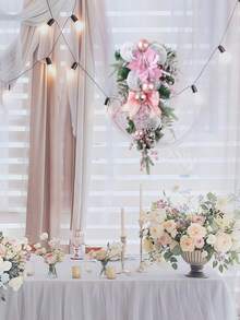 1 pieza Corona navideña colgante, adecuada para pared, puerta, decoración del hogar rústico, decoración de boda, decoración navideña, corona de temporada