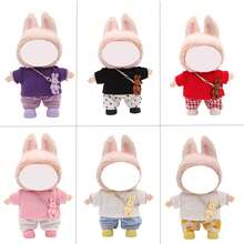 Juego de accesorios de llavero de muñeca ciega de 17 cm, que incluye zapatos, ropa, de colores de moda y lindos atuendos diarios (la muñeca y los zapatos no están incluidos) - Multicolor - Ver 3