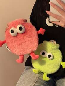 可爱的煤球热水袋，热水袋带软套 - 经典热水袋，用于缓解疼痛、颈部和肩部、脚部保暖、缓解痛经、冬季冷热疗法 - 彩色 - 查看 3