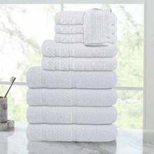 10 Piece Towel Set With Upgraded Softness And Durability White
