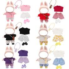 Juego de accesorios de llavero de muñeca ciega de 17 cm, que incluye zapatos, ropa, de colores de moda y lindos atuendos diarios (la muñeca y los zapatos no están incluidos) - Multicolor - Ver 2