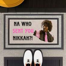 1pc 16"*24" 18"*30" Ho, Why Is You Here, Doormat, Ho Why Is You Here Sublimation Gray Mat, Joseline Hernandez Doormat, Funny Door Mat, Polyester Doormat - 樣式-2 - 查看 1