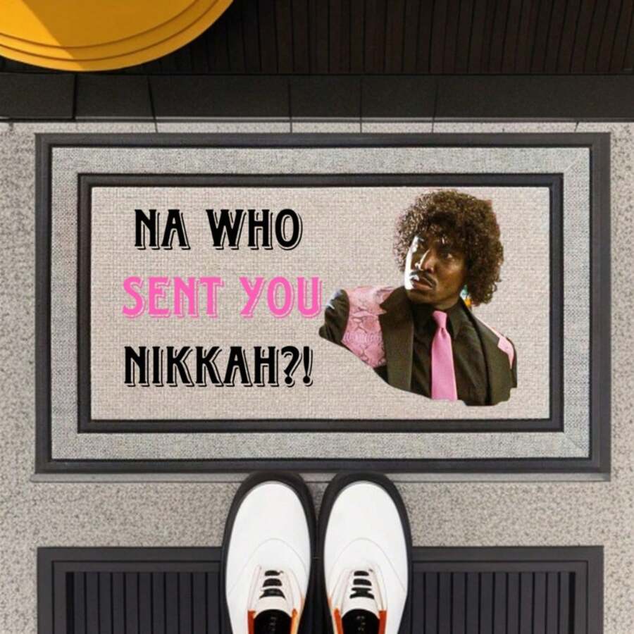 1pc 16"*24" 18"*30" Ho, Why Is You Here, Doormat, Ho Why Is You Here Sublimation Gray Mat, Joseline Hernandez Doormat, Funny Door Mat, Polyester Doormat - 樣式-2 - 查看 1