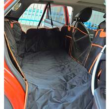 1pc 600D Oxford Waterproof Anti-Dirty Wear-Resistant Car Pet Rear Seat Cover Hammock 2-In-1 Pet Traveling Accessory