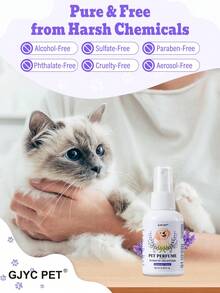 GJYC PET Lavender Pet Perfume Deodorizing Spray For Dogs & Cats, 2.03 Fl Oz - Calming Scent, Freshen Odor Eliminator For Strong Smells, Puppy Grooming Mist For Bedding & Home Use - Multicolor - View 8