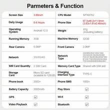 SERVO 19 PRO Mini Smartphone Android 12.0 RAM 3GB ROM 32GB Dual SIM MTK6762 GPS 4G LTE Teléfono