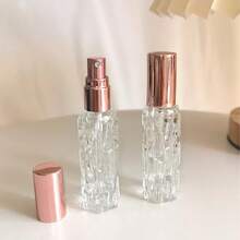 1pc 5ml/10ml Perfume Spray Bottle, Portable Empty Travel Perfume Atomizer, And Pink Velvet Jewelry Pouches - Soft Drawstring Gift Bags For Weddings, Parties, Valentine's & Anniversaries