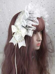 猫耳蕾丝洛丽塔头饰万圣节服装；日常派对旅行 - 彩色 - 查看 14