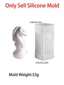 DIY Chess Silicone Mold Chess Game Pieces Handmade Aromatherapy Candle King Queen Horse Chess Pieces Mold Soap Mould DIY Epoxy Resin Gypsum Mould Gift For Friend Birthday Gift Best Friend Gifts DIY Chess Game Pieces - Mold - View 8