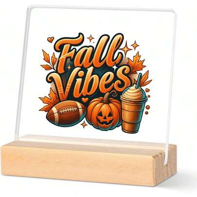 Fall Gift - Cute Office Decor, Boho Office Decor, Desk Decor For Women, Wall Decor Aesthetic, Wooden Shelves, And Unique Gifts For Women