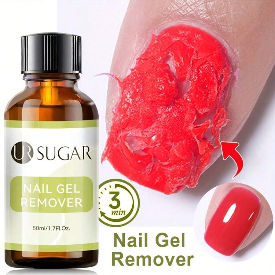 UR SUGAR 50ml Nail Gel Remover 3-5 Minutes Soak-Off UV Gel Polish Quick Cleaner Manicure Semi Permanent Varnish Nails Art Tools - 無色 - 查看 1
