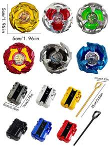 New X-Series Spinning Top, Upgraded Version, Boxed Set Vs Regular Version, Single Spinning Top + Launcher Combo, Battling Capability, Surprise Gift, Stronger Spin Power, Christmas Gift, Halloween Gift, Weekend Gift - Multicolor - View 3