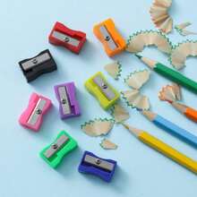 30/50/100 قطعة بالجملة من مبراة أقلام يدوية صغيرة ملونة، مناسبة للمكتب والمنزل والمدرسة ومستلزمات الفصل، ألوان عشوائية