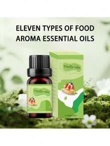 6pcs Aromatherapy Essential Oil Set / 1pc 10ml Food Scented Essential Oil - Christmas Cookie, Caramel Pudding, Coffee Cake Etc. Fragrance Oils To Create Holiday Atmosphere, 1pc 10ml Water-Soluble Essential Oil / 1pc Aromatherapy Diffuser/Humidifier/Diffuser Stone/Car Diffuser, Relaxing Fragrance For Bedroom, Living Room, Kitchen, Bathroom, Car, Hotel, Christmas Gift