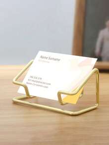 高级名片夹 - 简约流畅的桌面办公展示架，设计极简，结构坚固耐用。适用于家庭办公室桌面收纳、办公装饰、家居装饰、派对、婚礼、会议席位卡、圣诞节席位卡等各种场合。 - 彩色 - 查看 8