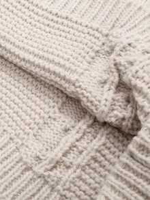 Women's Autumn Fashionable Minimalist Cable Knit Pullover Sweater