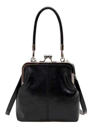 2025 New Fashion Retro PU Material Handbag, Detachable Women's Shoulder Bag With Button Closure Wallet.