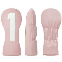 1pc Pink Golf Club Protective Cover, Golf Accessories, And Protective Cover Made Of Waterproof Materials Provide The Best Protection For Your Golf Club. - Pink - View 3