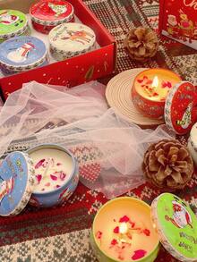 Set di candele profumate, set di candele aromaterapia, set di candele profumate natalizie, candele profumate natalizie, set regalo di candele profumate, per matrimonio, compleanno, festività, bomboniere matrimonio, candele aromaterapia per casa, regalo di San Valentino, decorazione hotel, Buon Natale, decorazione camera, regali, scatola regalo creativa per amici e famiglia, decorazioni natalizie per la casa, regali di Natale