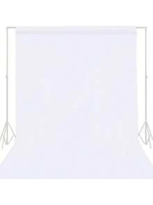 1 Stück hochdichter Polyester Weißer Hintergrundstoff, nahtlos, waschbar Foto Hintergrundleinwand, geeignet für Hochzeiten, Geburtstage, Jahrestage, Abschlussfeiern, Party Fotografie, Videostudios - ohne Strom, ohne Federn - multifunktionale Vorhänge für Weihnachten, Halloween, Ostern, Erntedankfest