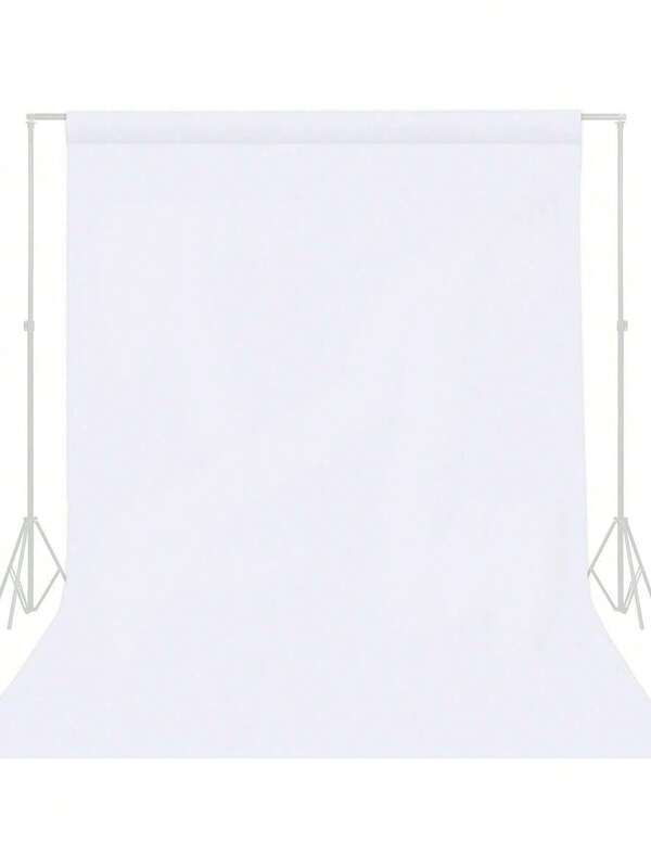 1 Stück hochdichter Polyester Weißer Hintergrundstoff, nahtlos, waschbar Foto Hintergrundleinwand, geeignet für Hochzeiten, Geburtstage, Jahrestage, Abschlussfeiern, Party Fotografie, Videostudios - ohne Strom, ohne Federn - multifunktionale Vorhänge für Weihnachten, Halloween, Ostern, Erntedankfest