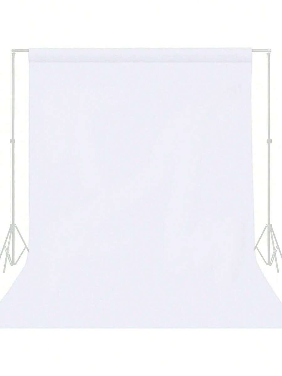 1 Stück hochdichter Polyester Weißer Hintergrundstoff, nahtlos, waschbar Foto Hintergrundleinwand, geeignet für Hochzeiten, Geburtstage, Jahrestage, Abschlussfeiern, Party Fotografie, Videostudios - ohne Strom, ohne Federn - multifunktionale Vorhänge für Weihnachten, Halloween, Ostern, Erntedankfest