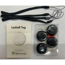 Etiquetas rastreadoras inteligentes Mini Air Tags que funcionan con Apple Find My (solo iOS), con clasificación IP67 a prueba de agua, localizador de llaves y localizador de artículos para llaves, bolsas, equipaje y talla grande (no para Android)