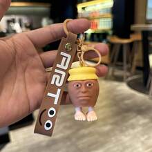 1pc New Italian Brainrot Animals Tralalero Tralala Keychains For Accessories Funny Sigma Skibidi Rizz Cat Silly Meme Keyrings Fans Friends Gifts