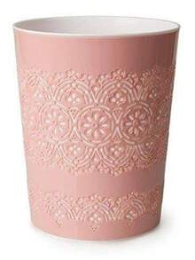 HOMION 9 Litre Flora Waste Container Basket Storage Bin For Office Room Bathroom Usage Light Floral Plastic Smooth - Black - View 9