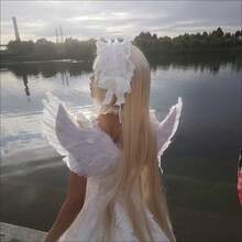 1pc Angel Devil Feather Wings Personalized Costume Prop, Suitable For Holidays, Performances, Cosplay, Halloween