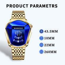 POEDAGAR New Men's Watch Fashion Luxury Creative New Concept Luminous Calendar Waterproof Small Tripod Quartz Watch Watches For Man Dad Brother Partners Birthday Holidays Exam Back To School Essentials Japan Quartz Movement - Premium Built-In Ultra-Long Battery Life - 彩色 - 查看 4