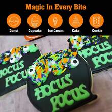 Stropi de Halloween, stropi cu tematică de monștri pentru decorarea torturilor, amestec de stropi de zahăr cu confetti comestibile cu ochi de bomboane, bomboane de copt în vrac pentru decor de tort, cupcake, biscuiți, decorațiuni de înghețată, temă înfricoșătoare de Halloween, trucuri sau tratații, consumabile pentru petrecere