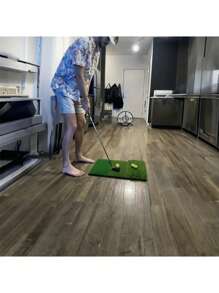 弹出式高尔夫切杆网 - 使用便携式简易训练辅助器，提升您的室内外挥杆动作。内含泡沫高尔夫球和41毫米练习球，手感逼真，飞行距离有限。 - 彩色 - 查看 4