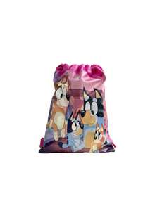 Bluey 1Pc Bluey Theme Drawstring Gift Bag Cartoon Non-Woven Storage Bag Organizer Bag Suitable For Parties And Gatherings For Storage And Decoration Of Birthday Gifts(Some Parts May Be Random)