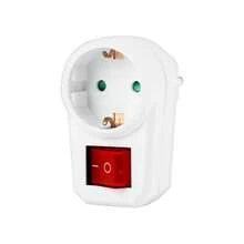 CILIA White Power Adapter With Switch, Power Outlet With Circuit Breaker, Outlet With Switch, Switch With Plug, Suitable For Home, Travel, Office, School And Other Occasions - EU F Type Plug(220-240V) - View 7