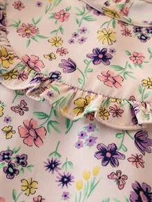 3pcs Baby Girls' Spring/Autumn Long Sleeve Outfit Set, Fashionable Princess Dress, Pants And Headband